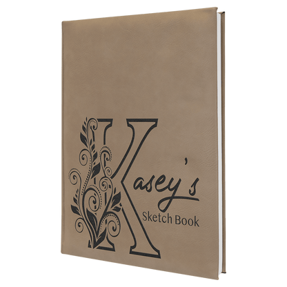 Leatherette Sketch Book Unlined Notepad