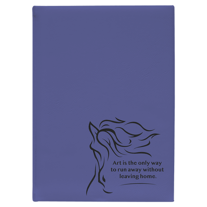 Leatherette Sketch Book Unlined Notepad