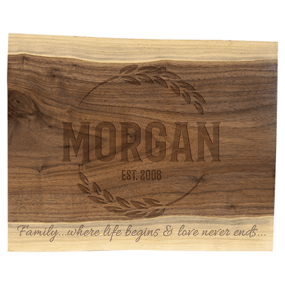 Black Walnut Cutting and Charcuterie Board