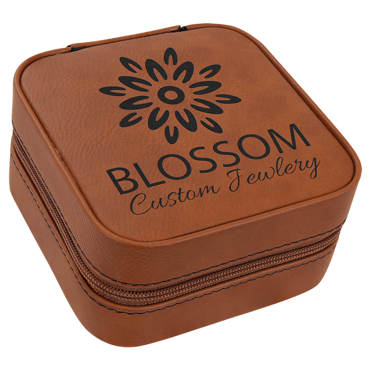Leatherette Travel Jewelry Box with Lining
