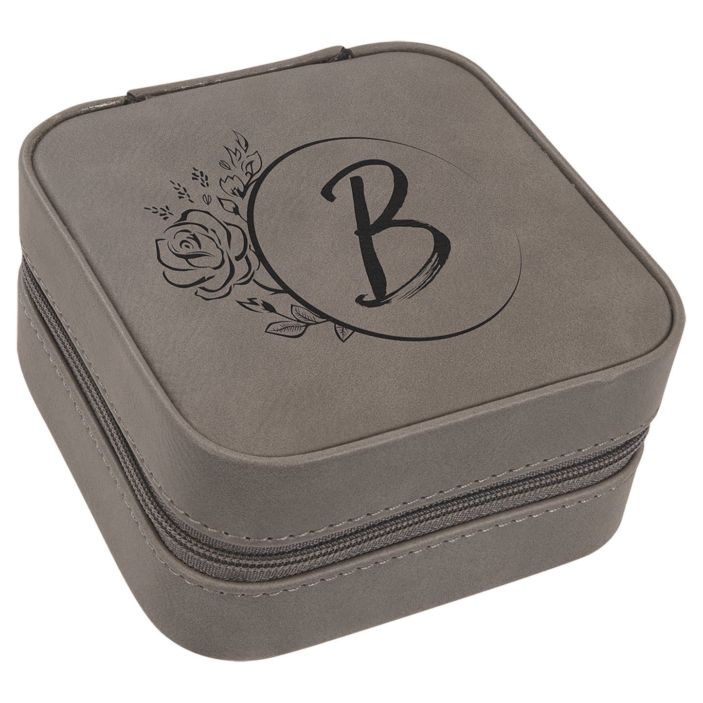Leatherette Travel Jewelry Box with Lining