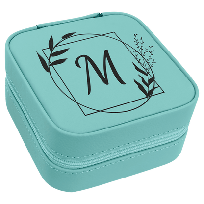 Leatherette Travel Jewelry Box with Lining