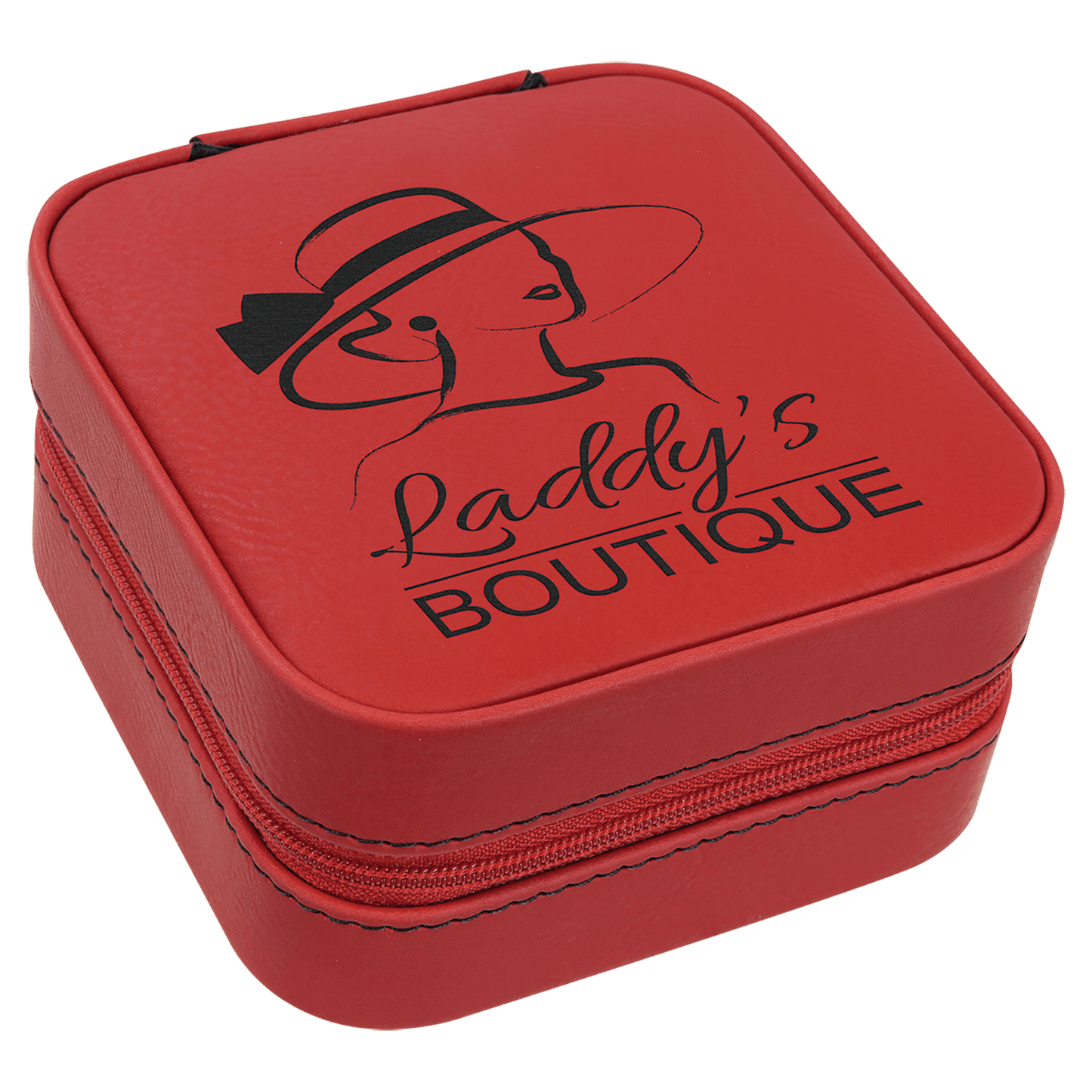 Leatherette Travel Jewelry Box with Lining