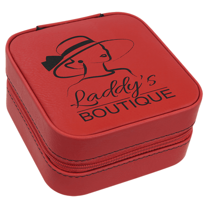 Leatherette Travel Jewelry Box with Lining