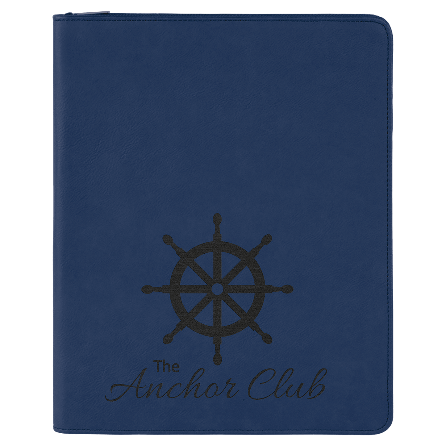 Leatherette Portfolio with Zipper Notepad