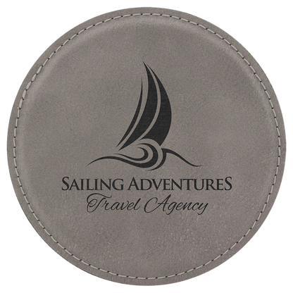 Round Leatherette Coaster