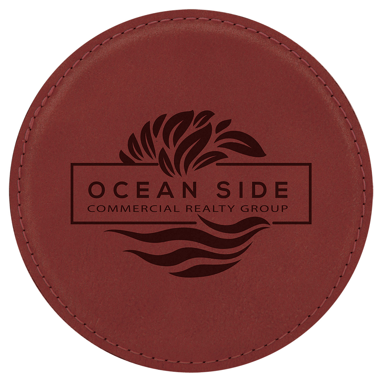 Round Leatherette Coaster