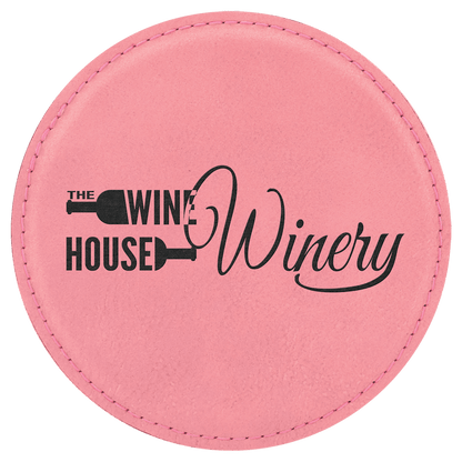 Round Leatherette Coaster