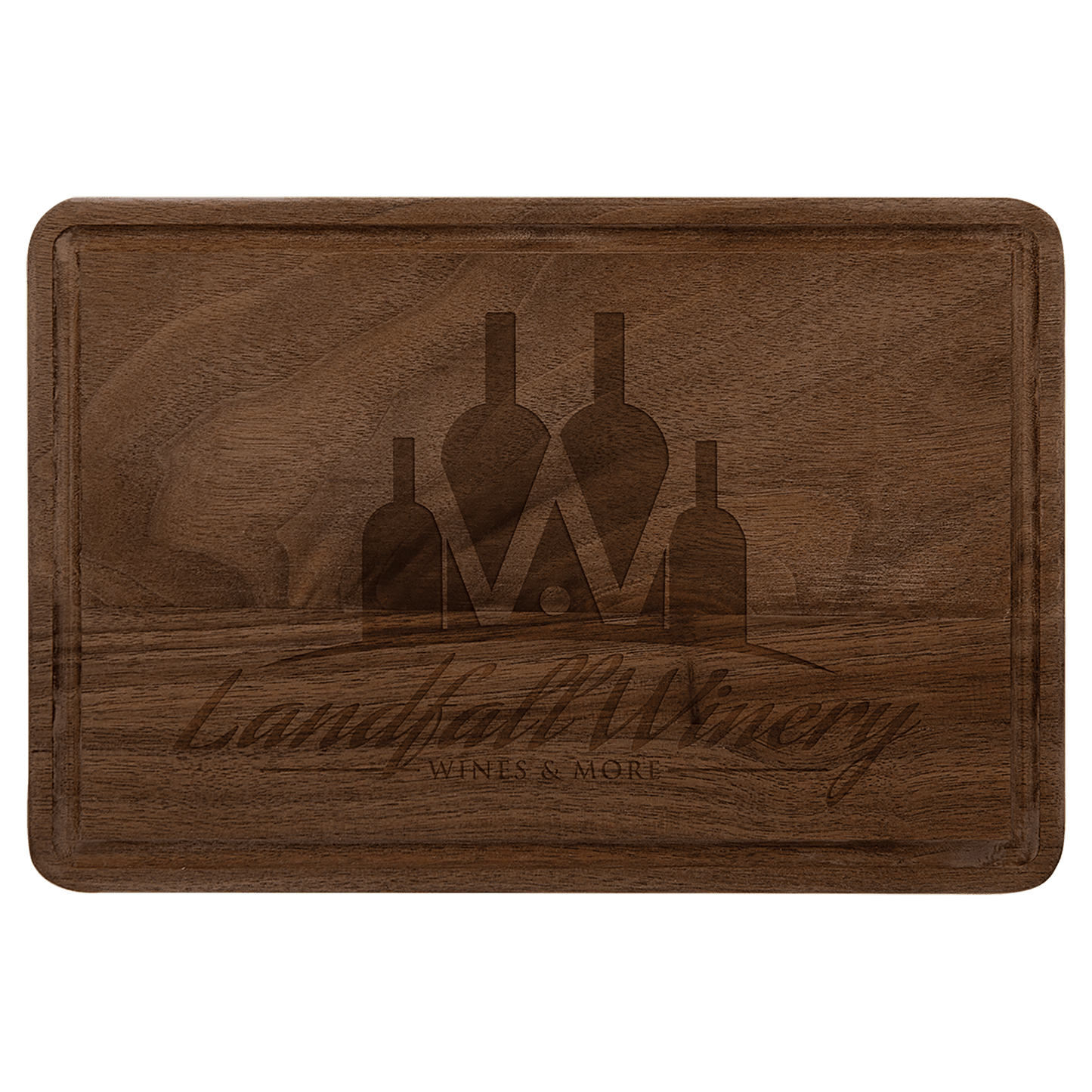 Walnut Cutting Board with Drip Ring