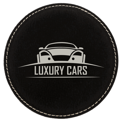 Round Leatherette Coaster