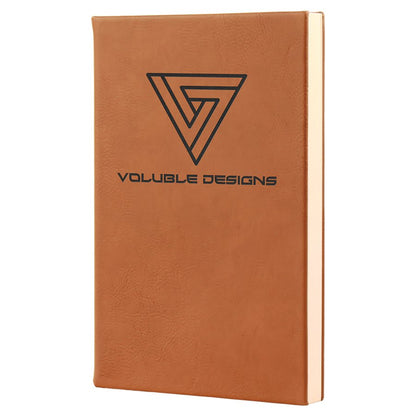 Leatherette Journal with Lined Notepad