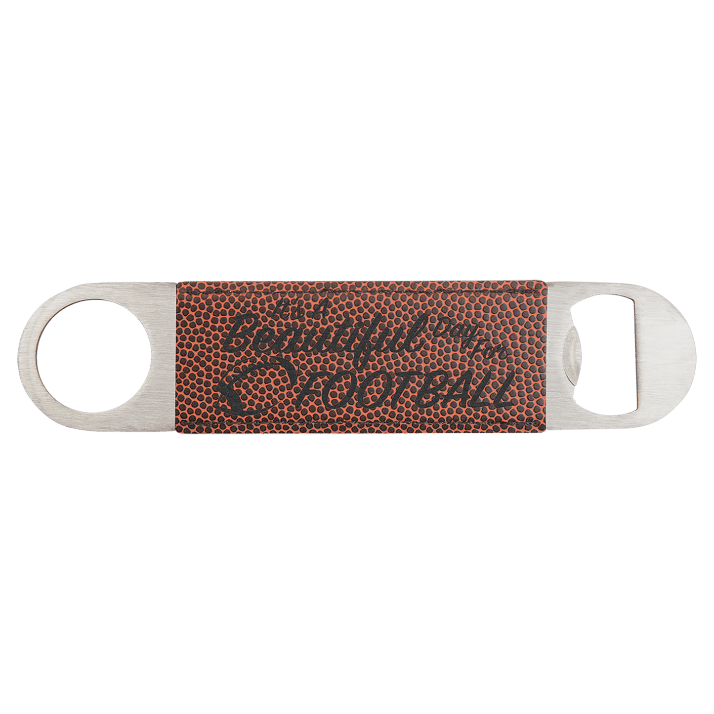 Football Leatherette Bottle Opener