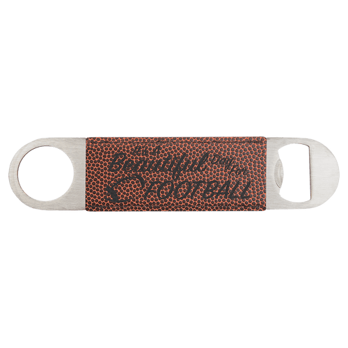Football Leatherette Bottle Opener