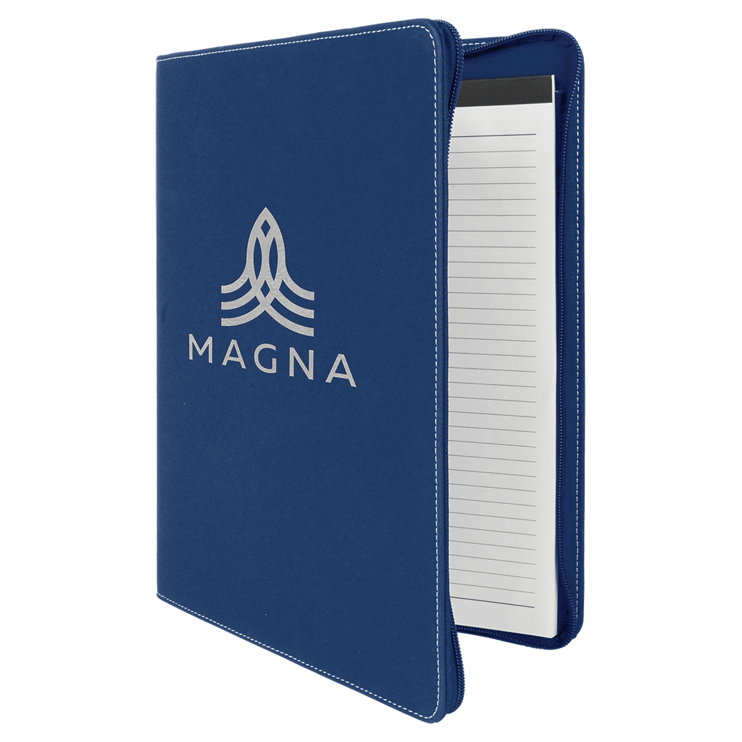 Leatherette Portfolio Notepad with Zipper