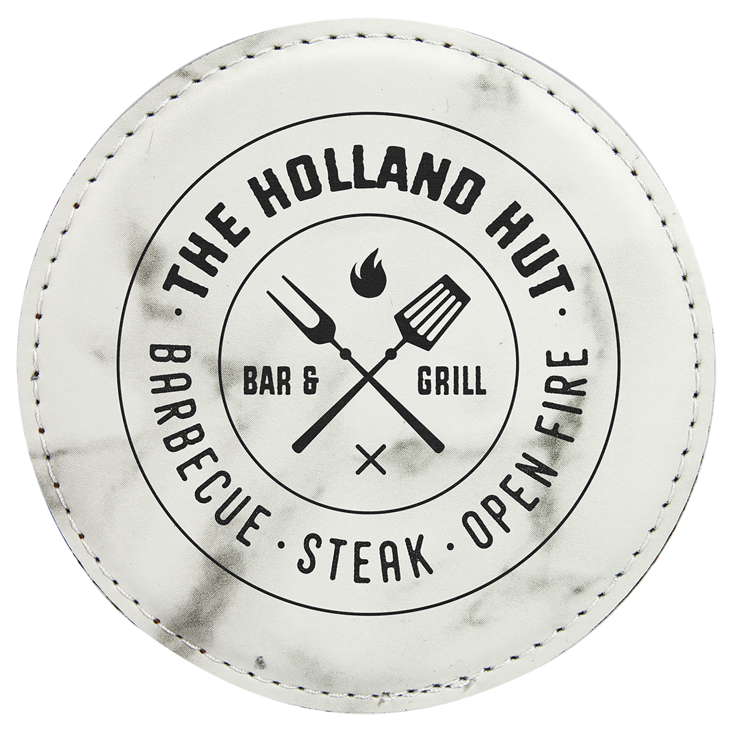 Round Leatherette Coaster