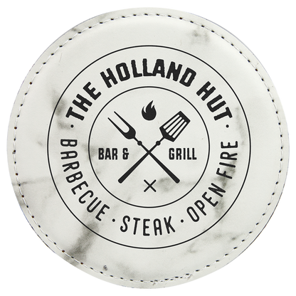Round Leatherette Coaster