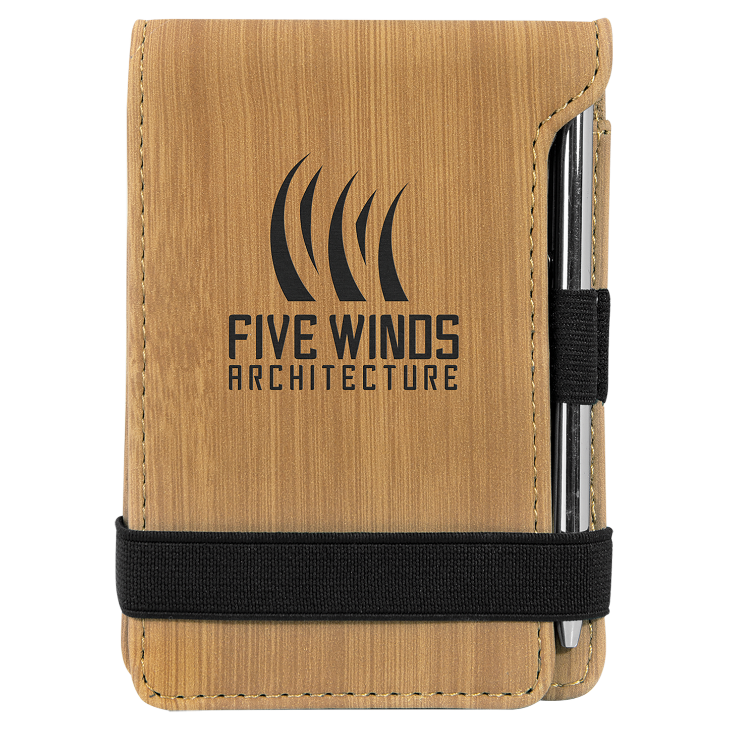 Leatherette Mini Notepad with Pen