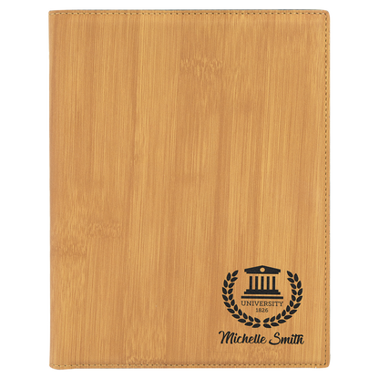 Leatherette Small Portfolio Notepad