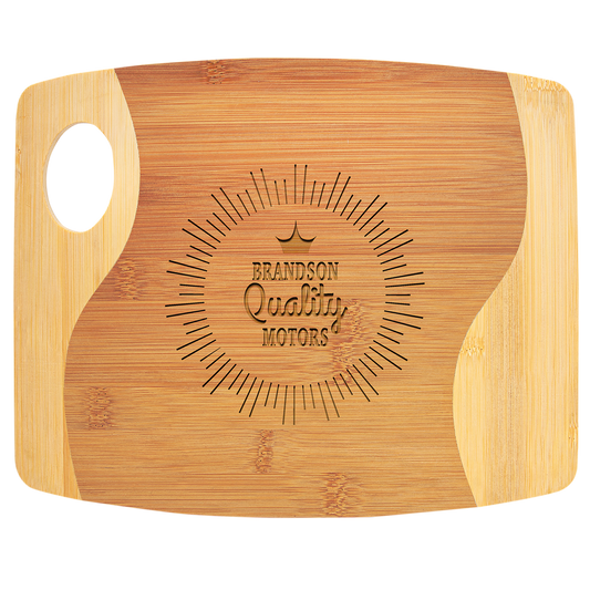 Bamboo Two Tone Cutting Board Handle