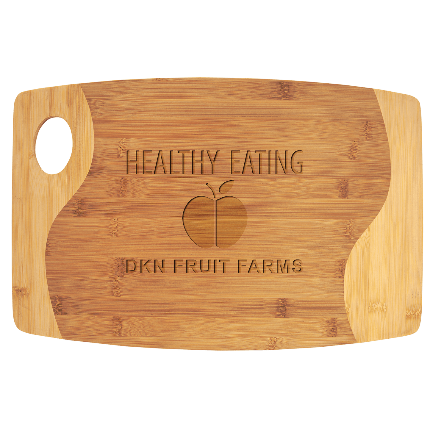 Bamboo Two Tone Cutting Board Handle