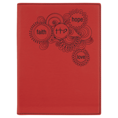 Leatherette Small Portfolio Notepad