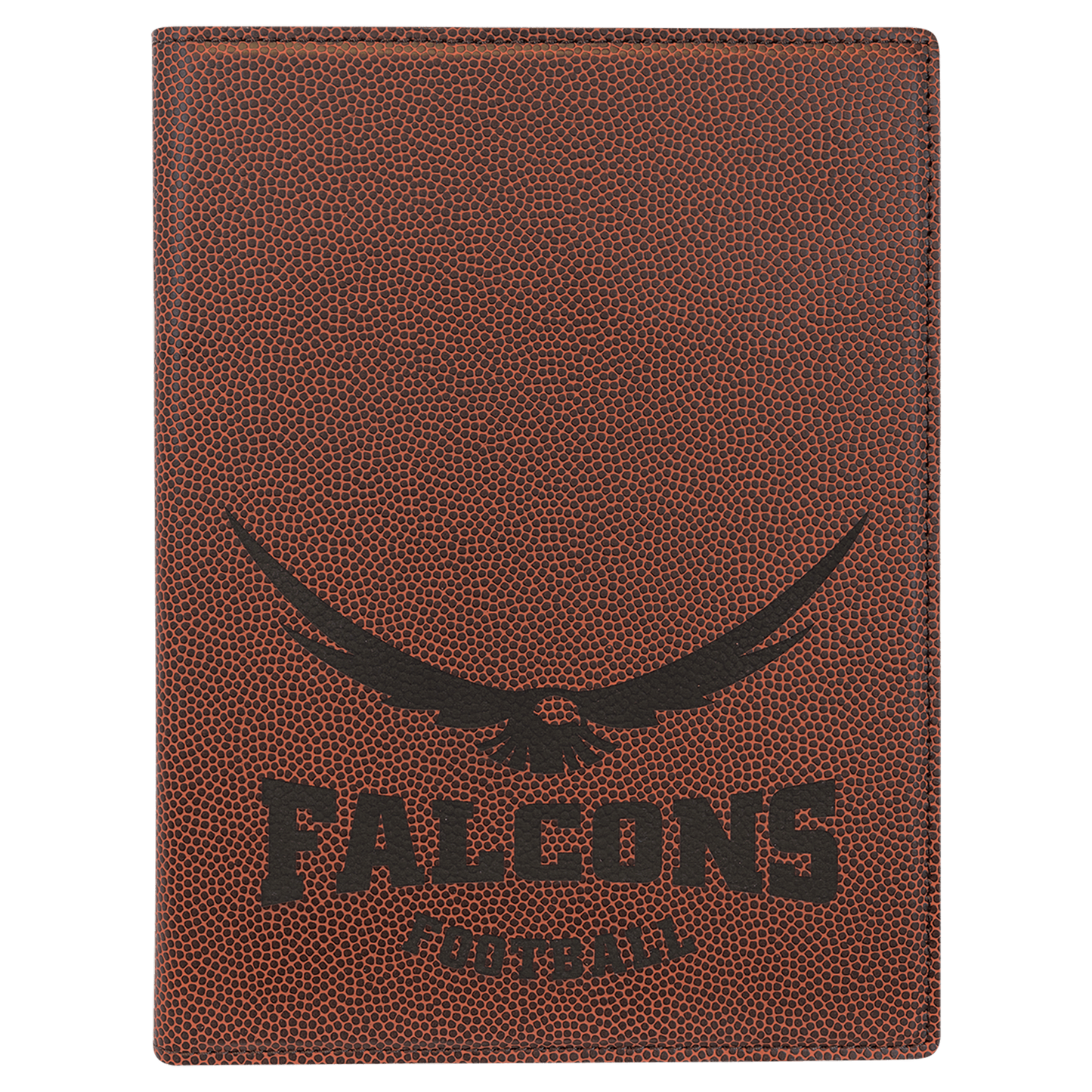 Football Leatherette Small Portfolio Notepad