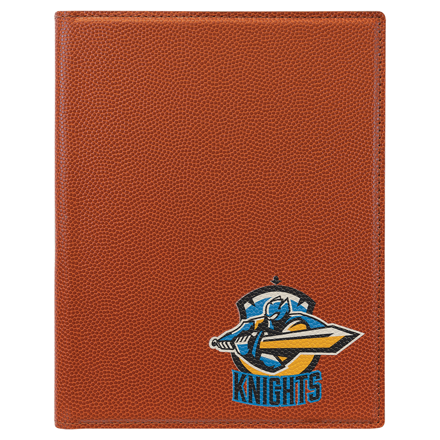 Basketball Leatherette Small Portfolio Notepad