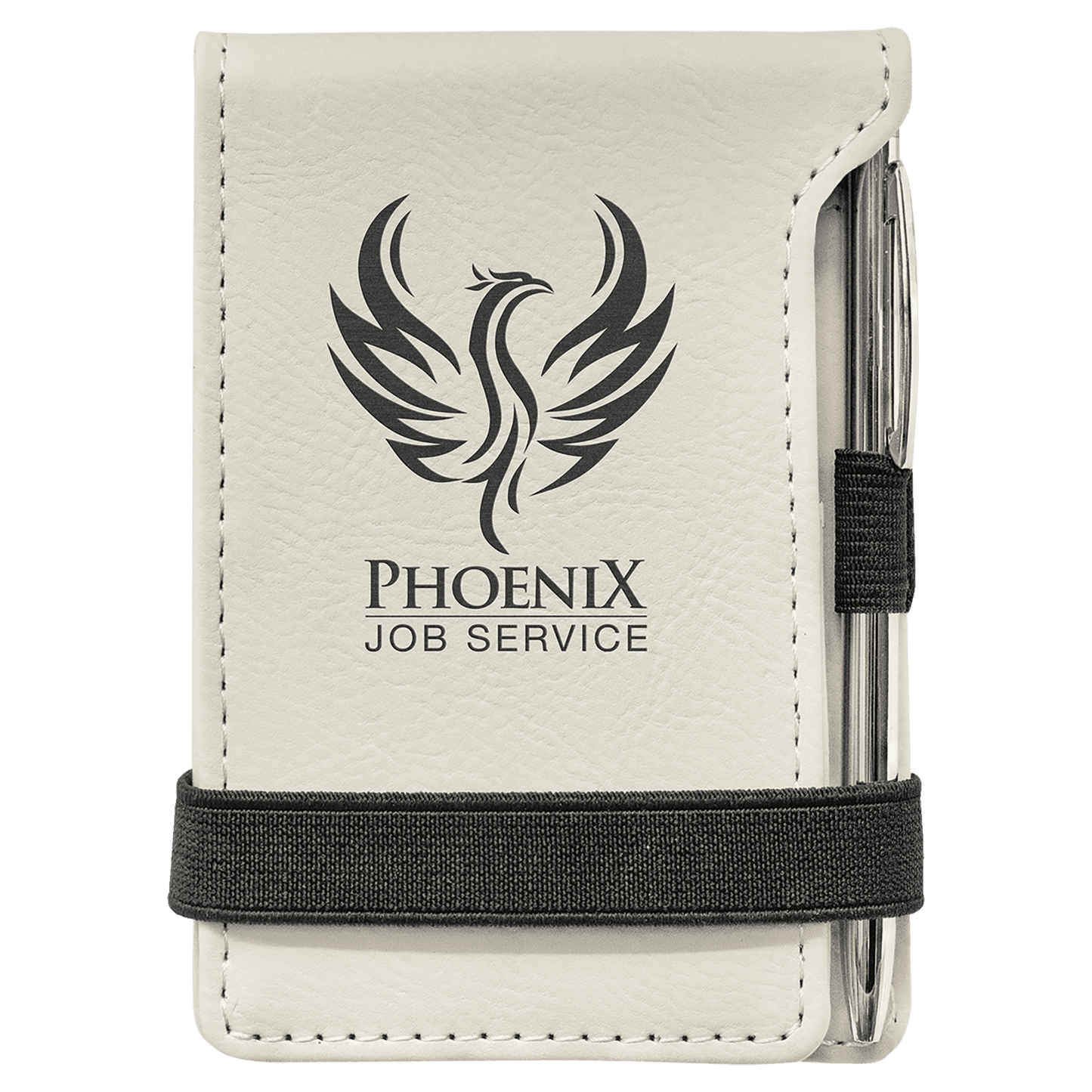 Leatherette Mini Notepad with Pen