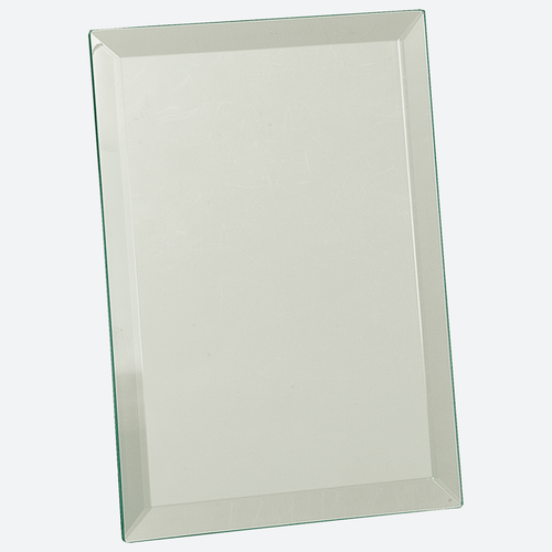 Clear Mirror Glass Plaque
