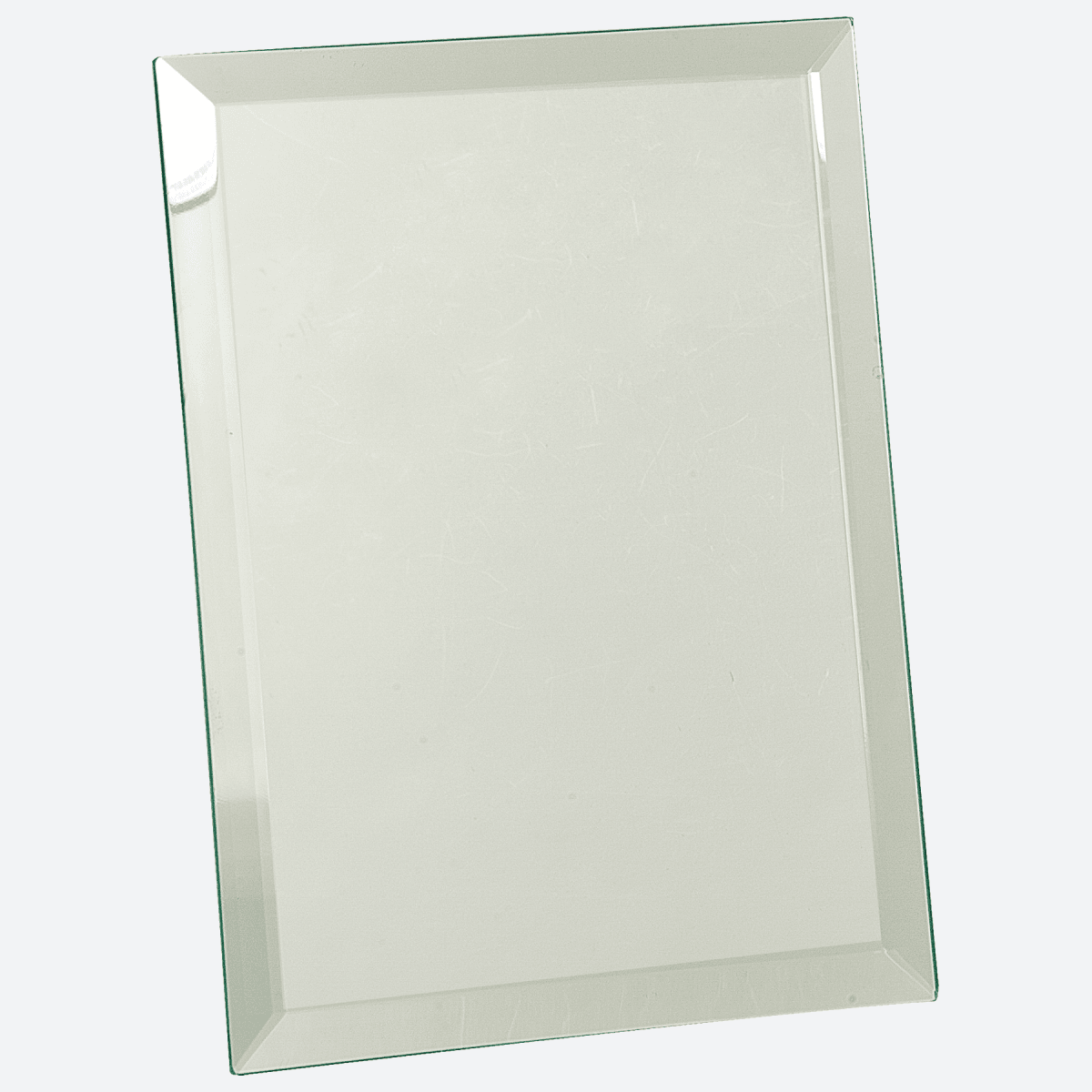 Clear Glass Mirror Plaque