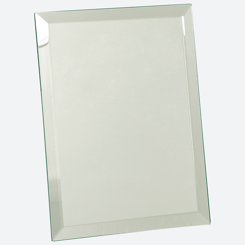 Clear Glass Mirror Plaque
