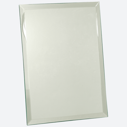 Clear Glass Mirror Plaque