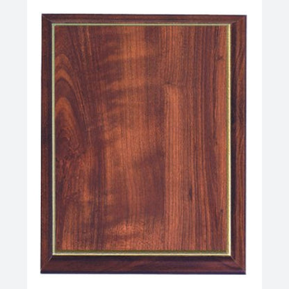 Cherry Finish Plaque with Gold Cove