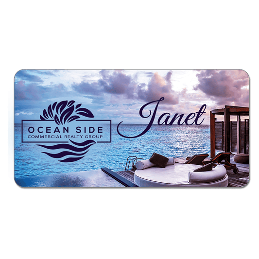 3" x 1.5" Full Color Aluminum Name Badge
