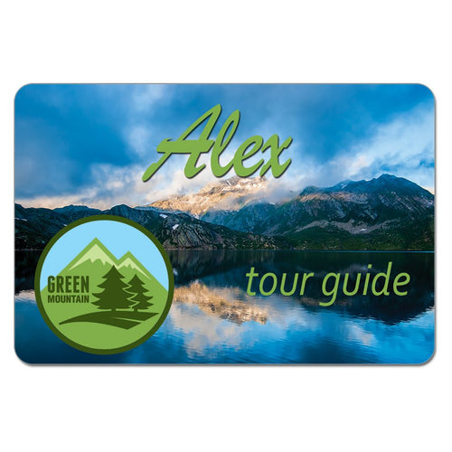 3" x 2" Full Color Aluminum Name Badge