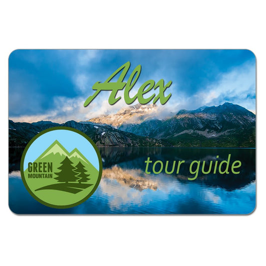 3" x 2" Full Color Aluminum Name Badge