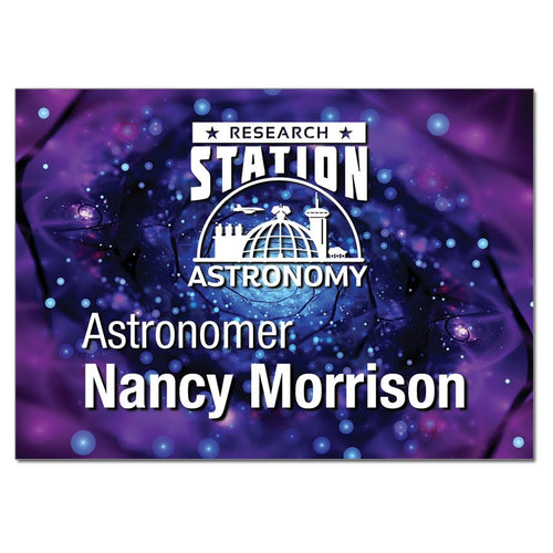 3.5" x 2.5" Full Color Aluminum Name Badge