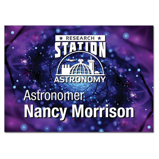 3.5" x 2.5" Full Color Aluminum Name Badge