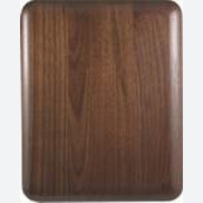 Elliptical Edge Round Corner Genuine Walnut Plaque