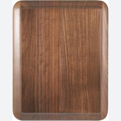 Round Corner Raised Face Genuine Walnut Plaque
