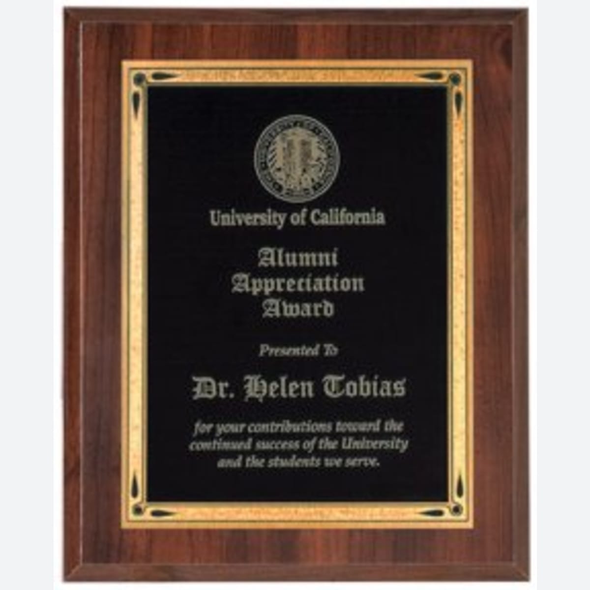 High Gloss Cherry Finish Plaque