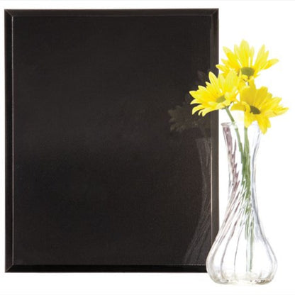 High Gloss Solid Black Finish Plaque