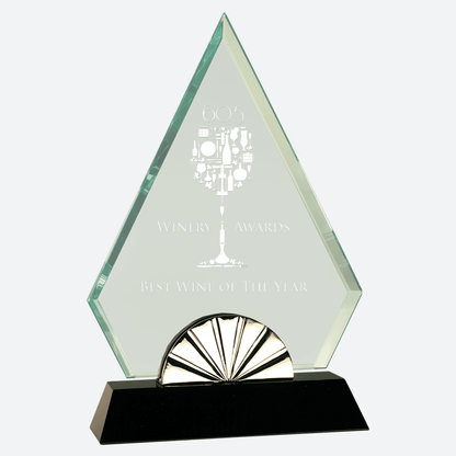 Diamond Horizon Glass with Black Base