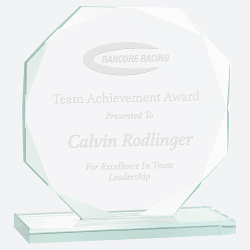 Octagon Jade Glass Award
