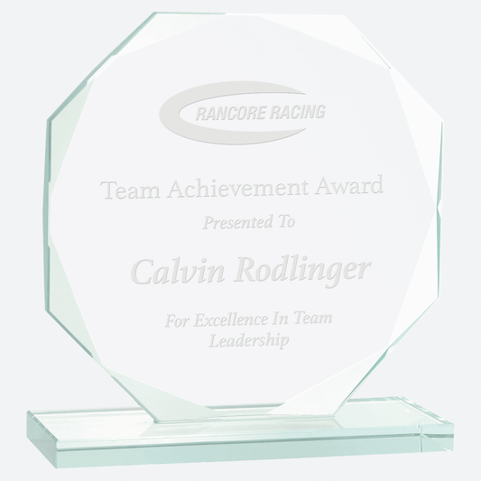 Octagon Jade Glass Award