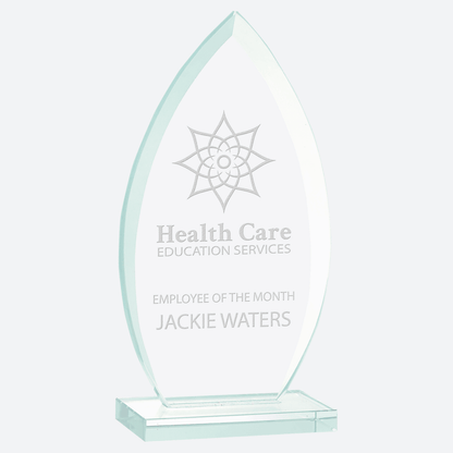 Oval Jade Glass Award