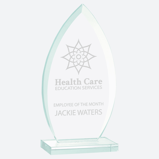 Oval Jade Glass Award
