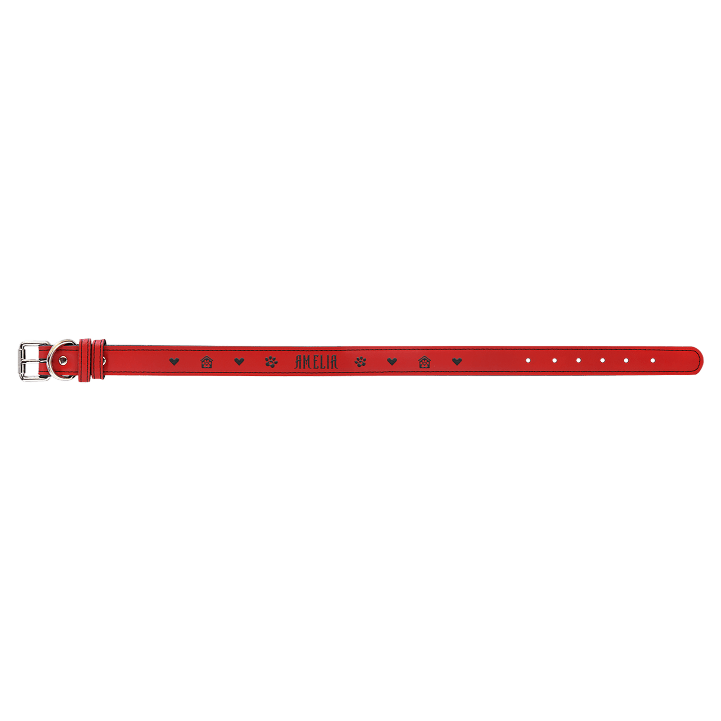 Extra Large Leatherette Dog Collar