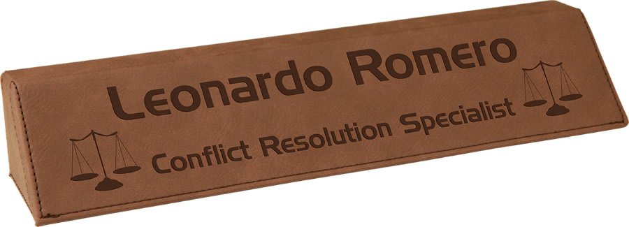 Leatherette Desk Wedge