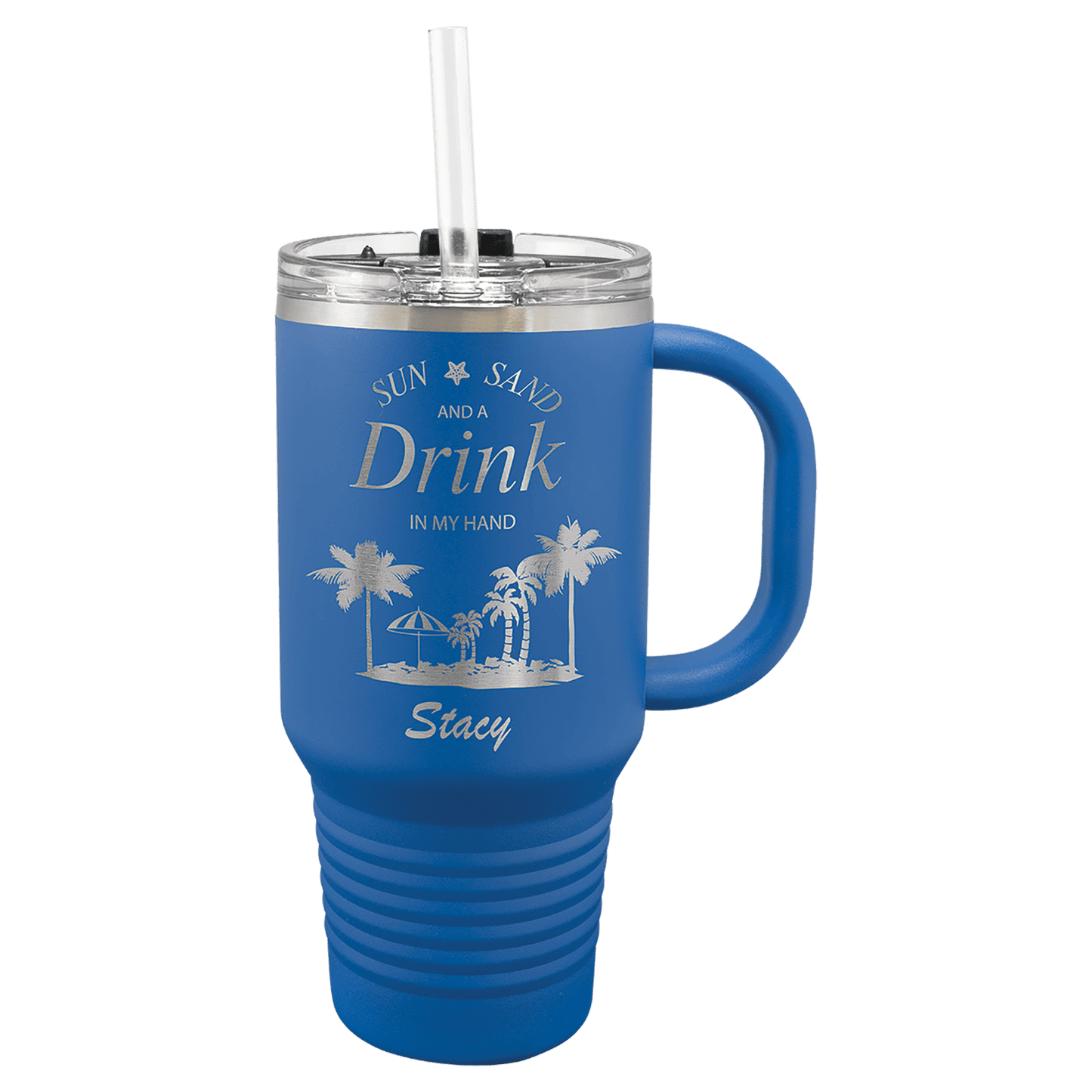 Polar Camel Travel Mug with Snap Lid and Straw